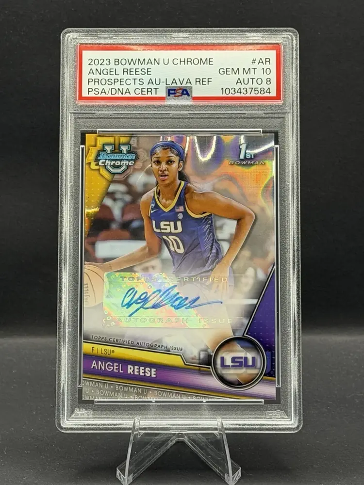 2023-24 Bowman University Chrome, Bowman Chrome Prospects Autographs #BCPA-AR Lava Refractor slab