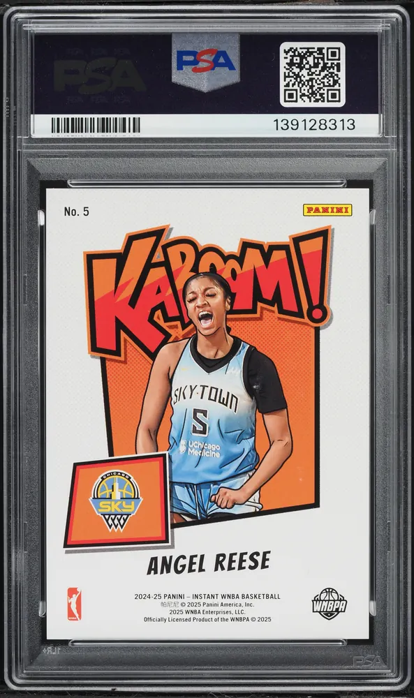 2024 Panini Rookie Royalty WNBA #5 Kaboom! (second copy), back of the slab