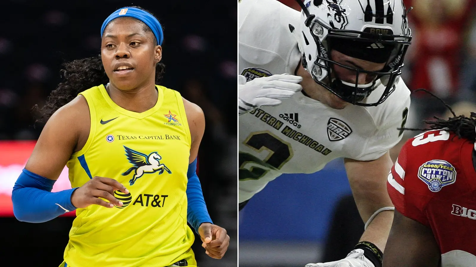 Arike Ogunbowale, left, and Dare Ogunbowale