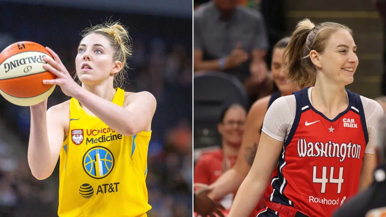Katie Lou Samuelson, left, and Karlie Samuelson