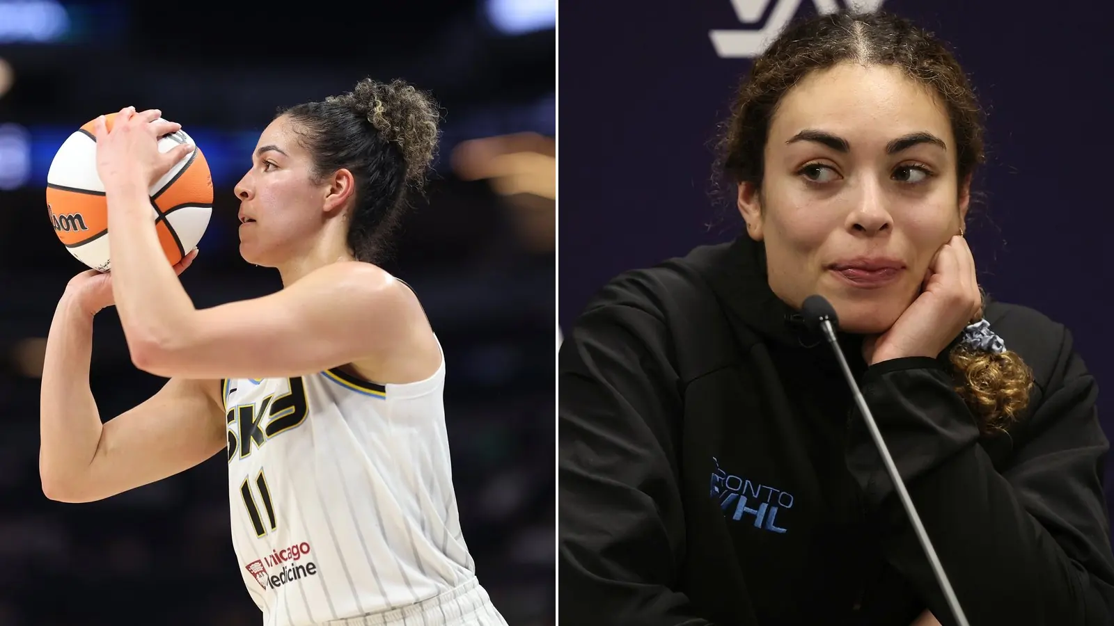 Kia Nurse, left, and Sarah Nurse