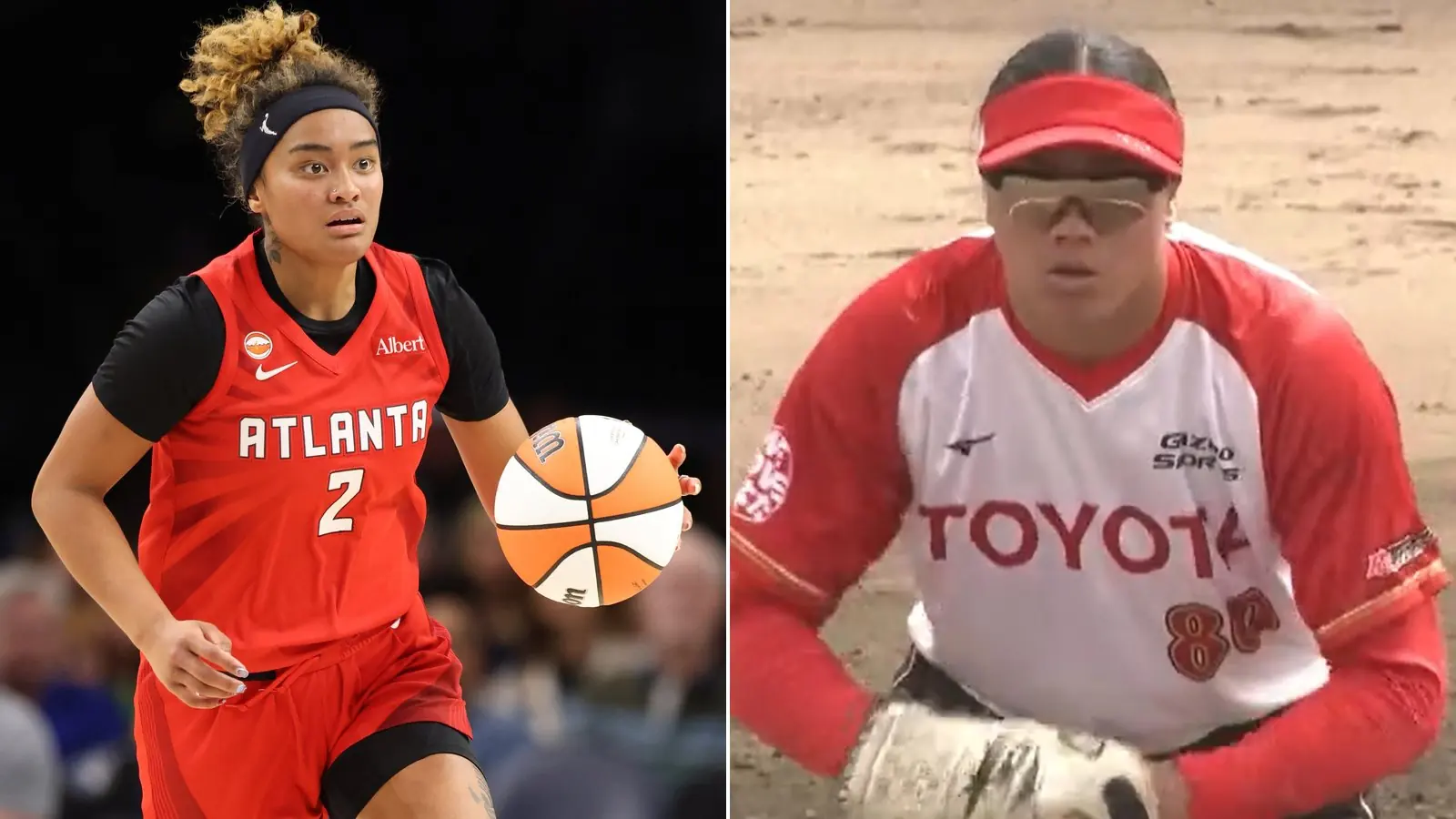 Te-Hina Paopao, left, and Megan Faraimo